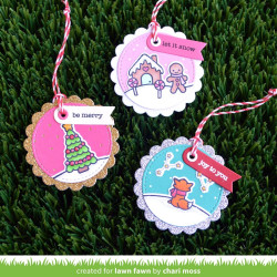 LAWN FAWN Scalloped Circle Gift Tag Cuts