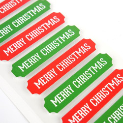 Simply Creative Christmas Sentiment Topper Red & Green