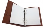 Ringbound Planner Cognac Brown Leather - for paper A5 148x210mm