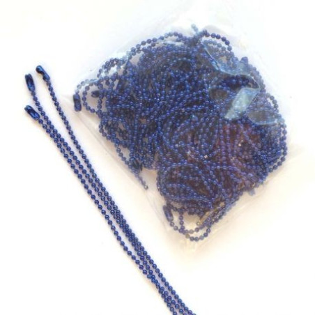 5 Catenelle BLU con connettori 10cm