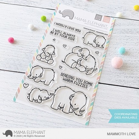 Mama Elephant MAMMOTH LOVE Clear Stamp