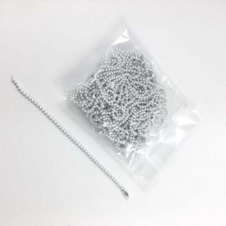 5 Catenelle Bianche con connettori 10cm