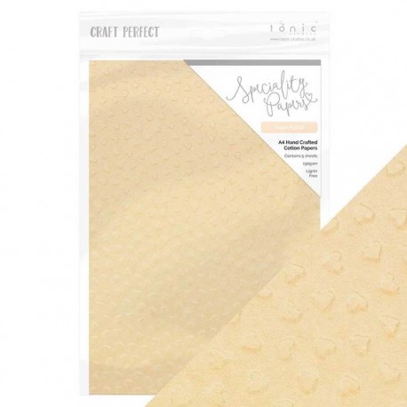 Tonic Studios Hand Crafted Cotton Paper Peach Parfait A4 150gsm