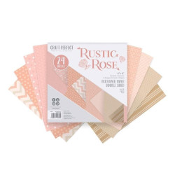 Tonic Studios Craft Perfect Card Packs Rustic Rose 15x15cm