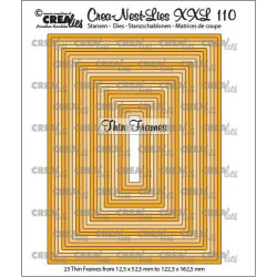 Crealies Crea-nest-dies XXL Thin Frames Rectangles x23