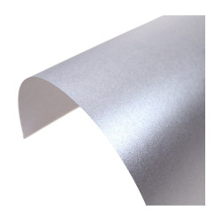 5 Fogli A4 Carta Perlata SILVER 120 gsm
