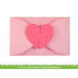 LAWN FAWN Gift Card Heart Envelope Cuts