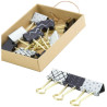 Medium Binder Clips Black & White Assorted