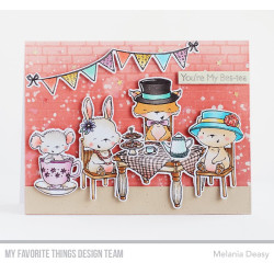My Favorite Things English Brick Wall Background Rubber Stamp