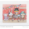 My Favorite Things English Brick Wall Background Rubber Stamp