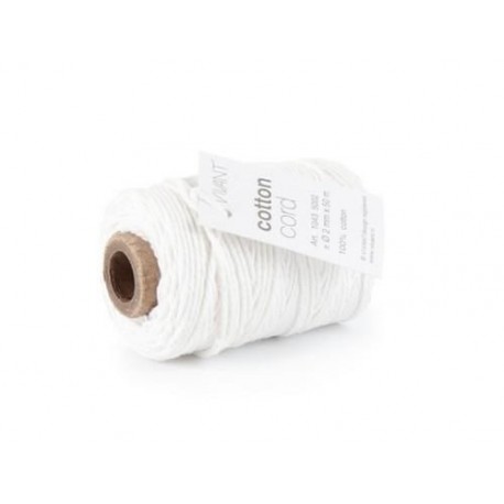 Cotton Cord White 50m