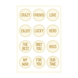 Piatek13 Light Chipboard Embellishments Free Spirit 06
