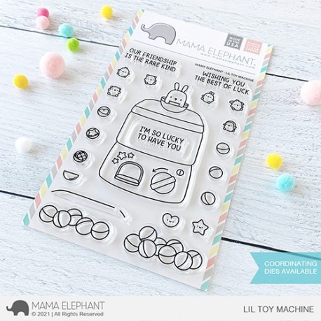 Mama Elephant LIL TOY MACHINE Clear Stamp