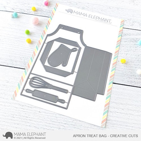 Mama Elephant APRON TREAT BAG CREATIVE CUTS