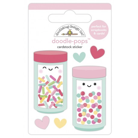 Doodlebug Doodle-Pops 3D Stickers Sprinkle Shoppe