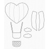 My Favorite Things Heart Air Balloon Die-Namics