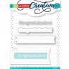 La Coppia Creativa Fustelle CONGRATULAZIONI CON BANNER