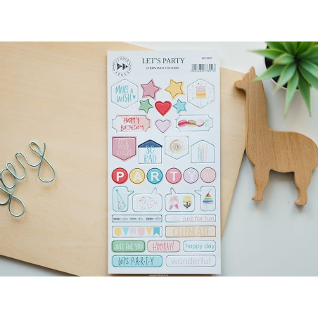 Studio Forty Let's party Chipboard Stickers Set