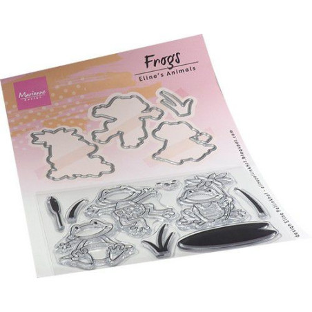 Marianne Design Clear Stamps & Dies Eline‘s Animals - Frogs