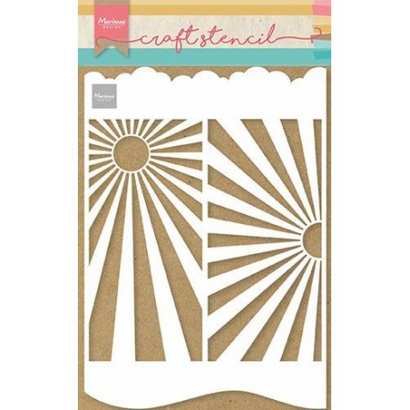 Marianne Design Craft Stencil Slimline Sunburst A4