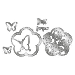 Gemini Elements Die Butterfly Silhouette