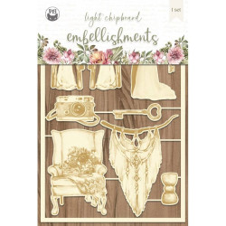 Piatek13 Light Chipboard Embellishments Always and Forever 04