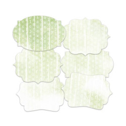 Piatek Decorative Tags Garden of Books 04 6pz