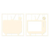 Piatek13 Light Chipboard Embellishments DECO BASE TV