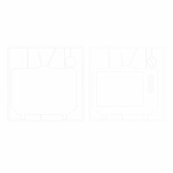 Piatek13 Light Chipboard Embellishments DECO BASE TV