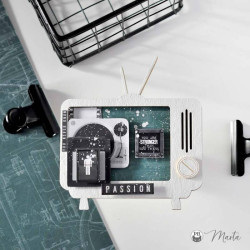 Piatek13 Light Chipboard Embellishments DECO BASE TV