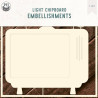 Piatek13 Light Chipboard Embellishments DECO BASE TV