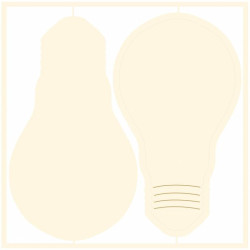Piatek13 Light Chipboard DECO BASE BULB 01