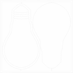 Piatek13 Light Chipboard DECO BASE BULB 01