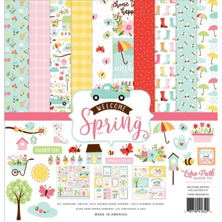 Echo Park Welcome Spring Collection Kit 30x30cm