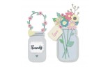 Thinlits Die Set 17pz - Jar of Flowers 665079