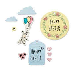 Framelits Die Set 9pz with Stamps - Floral Moon 665065