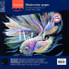 5 fogli Watercolour Paper Smooth BLACK 300gsm 30x30cm