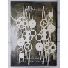 ABstudio Mixed Media Thick Cardboard INGRANAGGI E LINEE A4