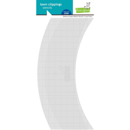 Lawn Fawn Slimline Simple Hillside Stencil 2 pezzi