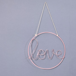 Ghirlanda in Metallo ROSA 3mm - 25cm