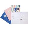 Carpe Diem A6 Notebooks Feathers 4pezzi