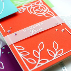 Pinkfresh Studio Die FRAME BUILDER Botanical Rectangle