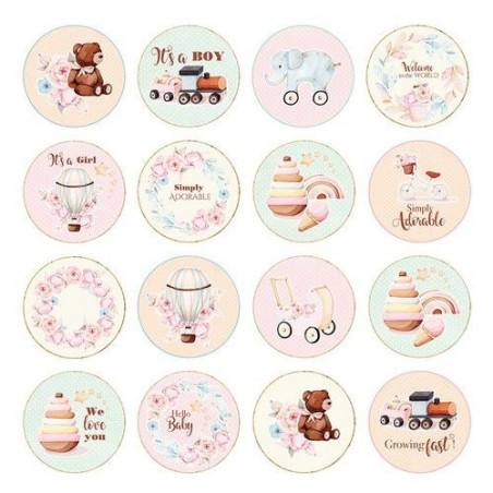 Craft&You Baby Toys Sheet of Elements to be cut out 07 30x30cm