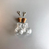 2 Mini Glass Bottles 2