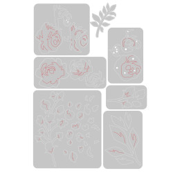 Thinlits Die Set 7pz - Floral Layers 2 665083
