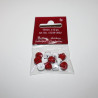 Campanelline bianche e rosse 10 mm x 12