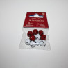 Campanelline bianche e rosse 12 mm x 10