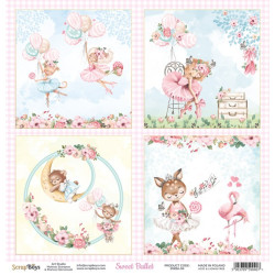 ScrapBoys Sweet Ballet Paper Pad 15x15cm