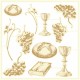 Piatek13 Light Chipboard Embellishments FIRST HOLY COMMUNION