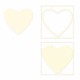 Piatek13 Light Chipboard Embellishments DECO BASE Heart